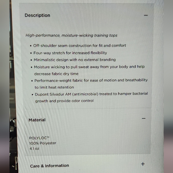 Origin Navy RTX Training Crew Long Sleeve - Picture 5 of 5